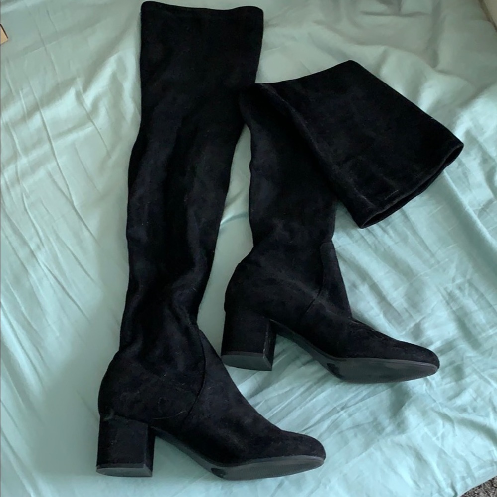 Steve Madden Over the Knee velvet boot